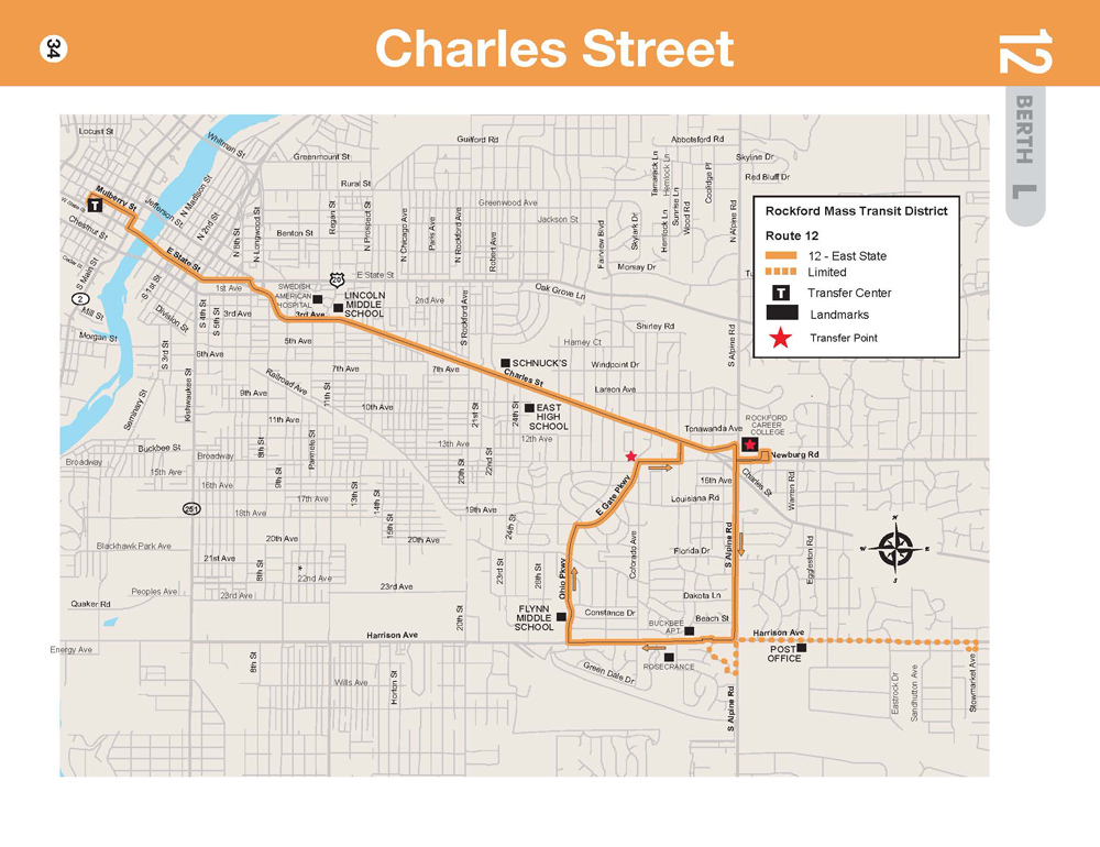 RMTD Charles Route Map