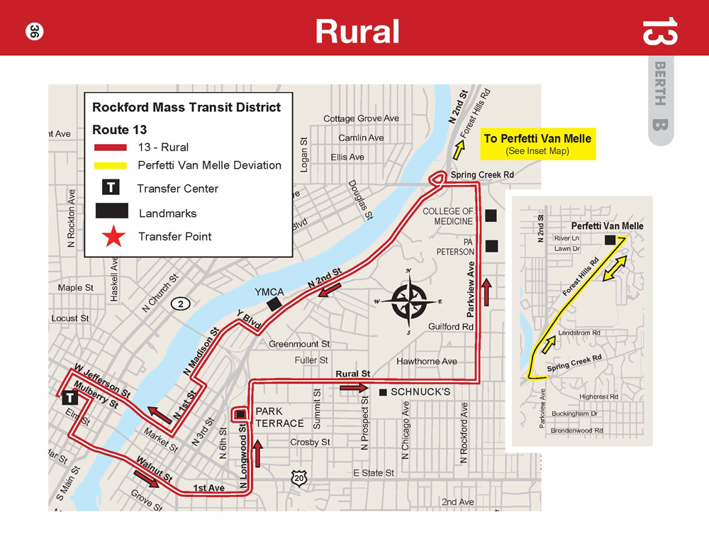 RMTD Rural Route Map