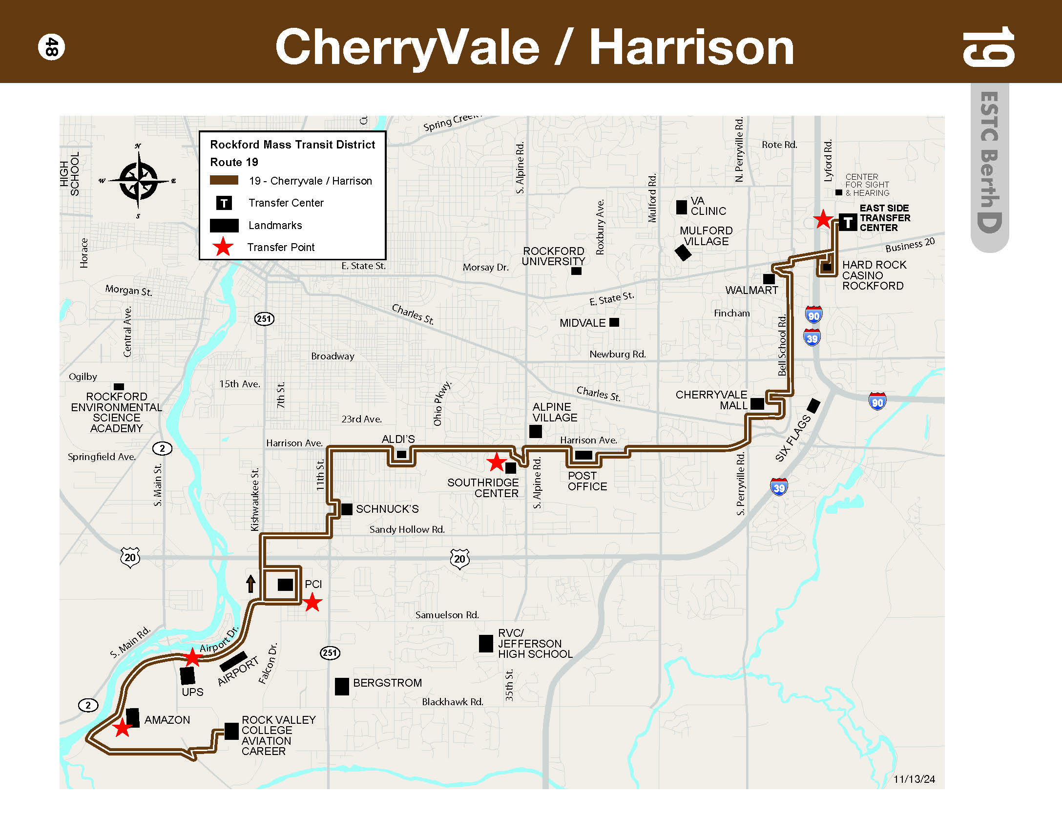 RMTD CherryVale Route Map